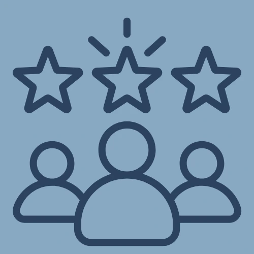 Client avatar-navy on light blue